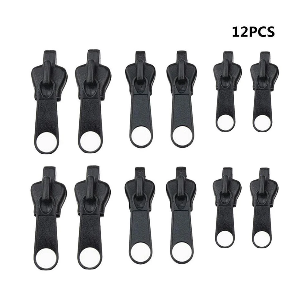 12 pz 3 dimensioni universale Instant Fix cerniera Kit di riparazione sostituzione Zip Slider denti salvataggio nuovo Design cerniere vestiti da