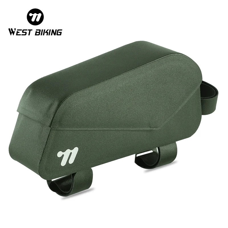 

WEST BIKING Bicycle Tube Bag Magnetic Bike Front Bag Compact Quick Release Buckle Waterproof Cycling Bag Road Bike Accessories