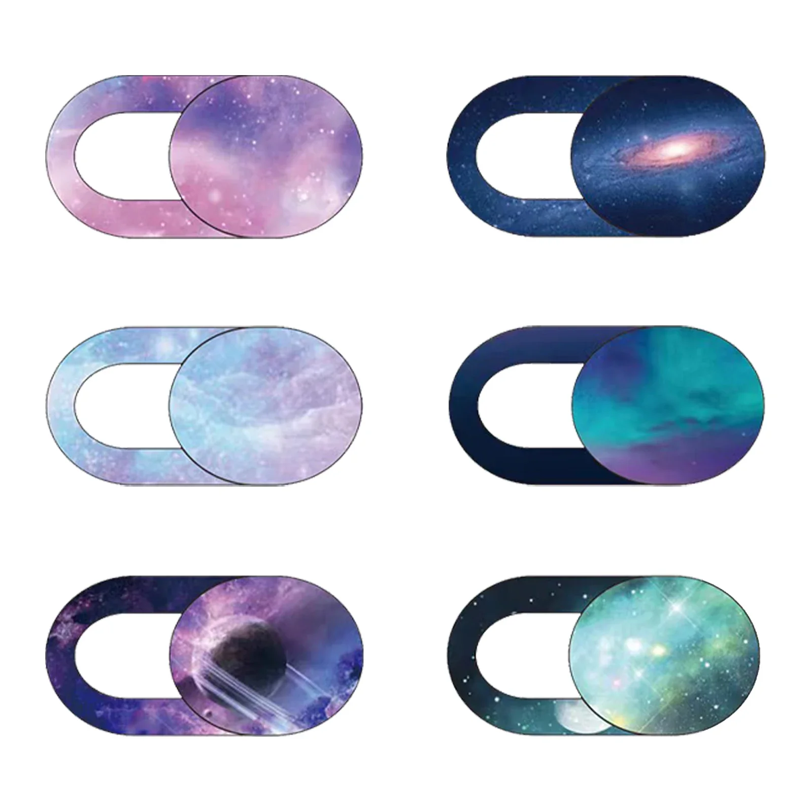 Webcam Cover Shutter Slider Webcam Sticker for iPad Tablet Laptop Camera Cell Phone Lens Privacy Cover Starry Night Design