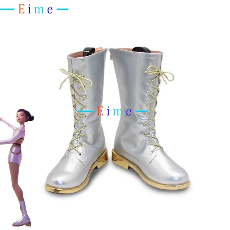 

KPOP Zoey Cosplay Shoes PU Leather Shoes Halloween Carnival Boots Anime Accessories Cosplay Prop Custom Made
