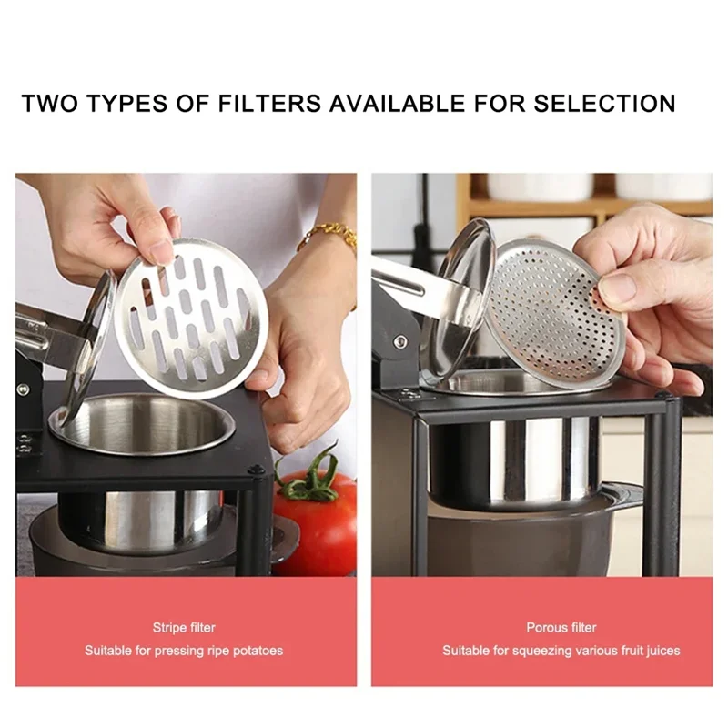 

304 Stainless Steel Squeezer Juicer Hand Press Citrus Press Manual Juicer Portable Juicer For Kitchen Bar Restaurant-B27C