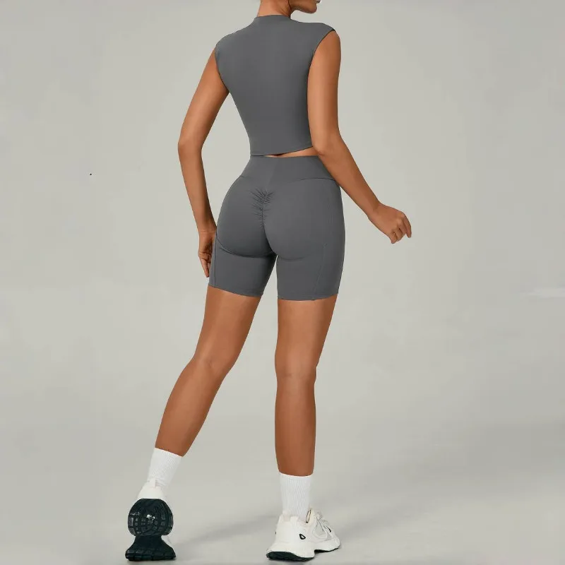 

Женский комплект для йоги, подтягивающий бедра, для похудения, красивая спина, быстросохнущая спортивная одежда, комплект для бега на открытом воздухе, для отдыха и фитнеса