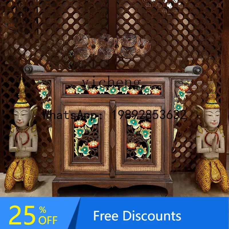 

South East Asia style furniture living room porch cabinet foyer porch table partition side cabinet