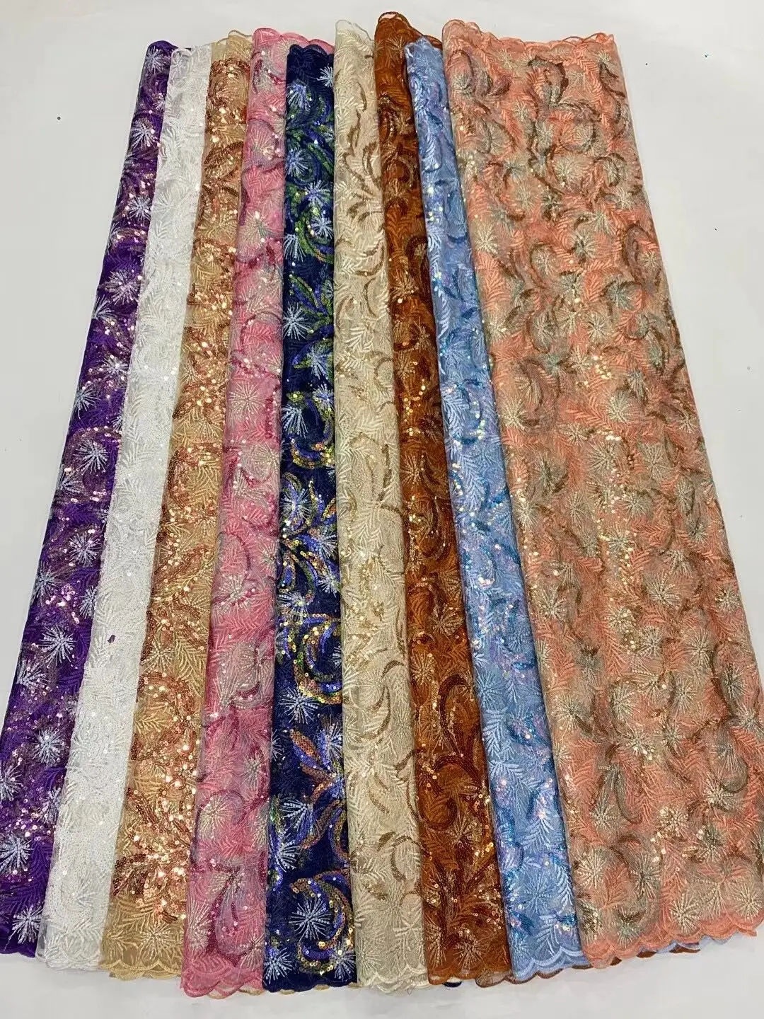 

Новейшая африканская кружевная ткань 2026 года, высокое качество, хлопковые ткани на метры, вышивка, стразы, лён, для свадебных платьев, фатин, 5 ярдов