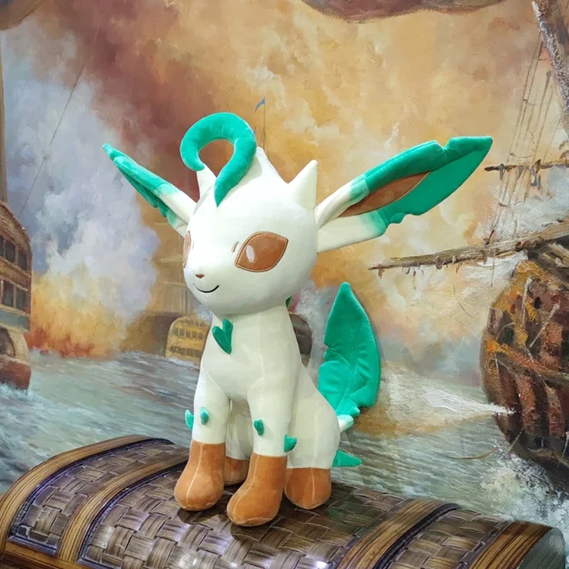 50cm Pokemon Leafeon Large Plush Toys Anime Cute Dolls Soft Stuffed Pokémon Kawaii Pillow Birthday Gift for Children Kids