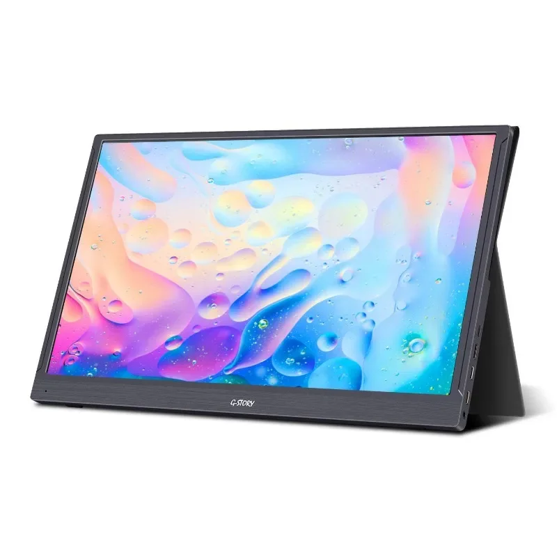 

G-Story 15.6 inch 1080P Portable Monitor with Case for Xbox/ps4/ps5/switch Games External Extended Screen Computer Split Screen.