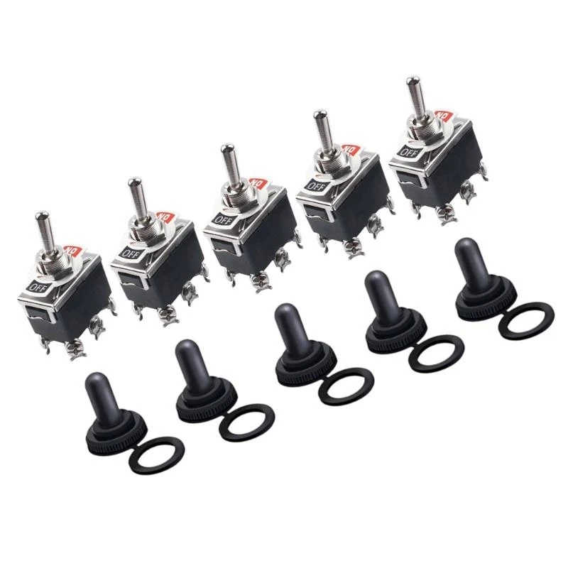 41XA SPST Marine Grade Toggle Switches 12 Water Resistant Toggle Controlelr 15A Rating Easy to Use for Automotive Use