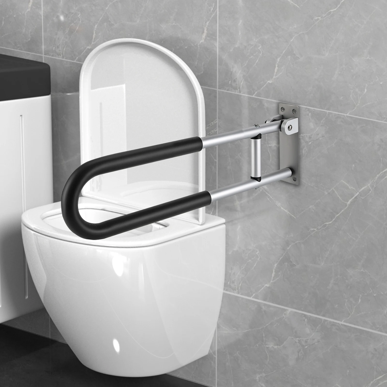 

23,6-дюймовые складные поручни, настенная безопасная опора для унитаза для инвалидов, пожилых людей с ограниченными возможностями, аксессуары для душа и ванной комнаты