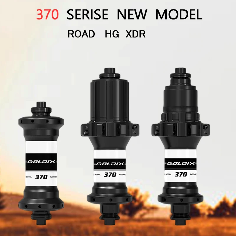 

R370 New ROAD Hub Ultra Light 20/24 Hole 2:1 Hub Straight Pull V-Brake Quick Release 36T Ratchet Hub for HG XDR Freewheel