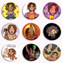 Daisuke Kawaii Anime Funny Meme Soft Button Pin Horror Game Mouthwashing Cartoon Brooch Badge Bag Decor Gamer Fans Collect Gifts