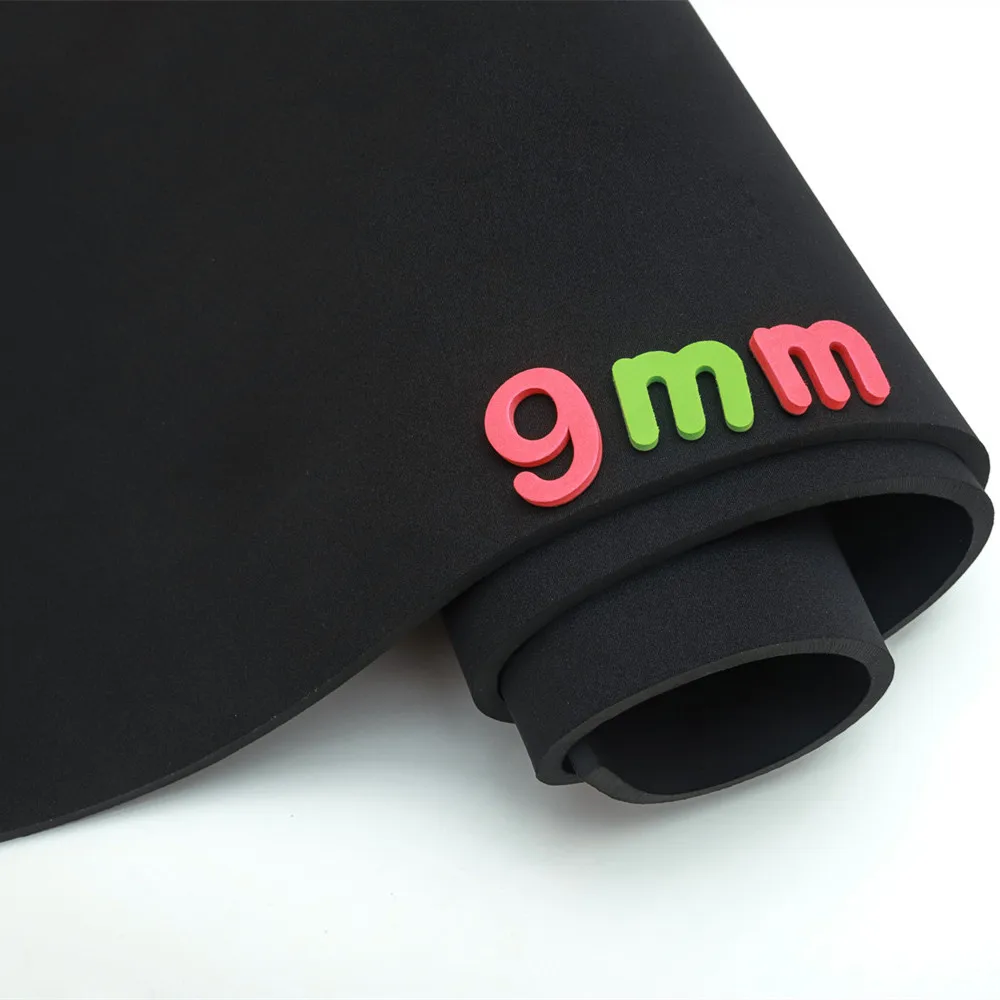 SBR Neoprene Sewing Fabric, Diving Cloth, Other Fabrics, Waterproof, Shock Resistant, 9mm Thick, Black