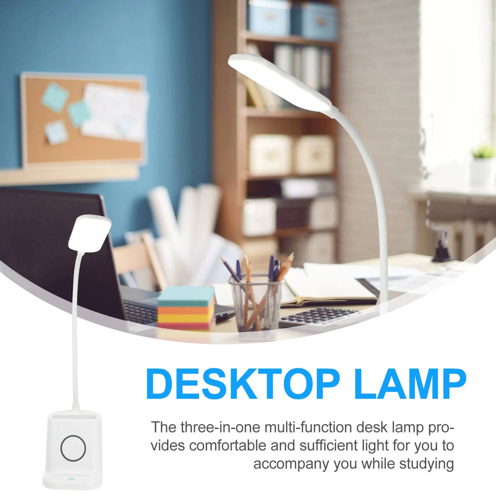 

Flexible Pen Holder Desk Lamp Multipurpose Tube Wireless Charging LED Light Night Decor Desk Light Home Decoration