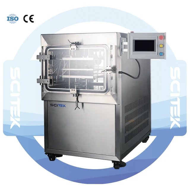 SCITEK Box Freeze Dryer Automatic Capping 316L Stainless Steel Freeze Dryer Untuk Laboratorium