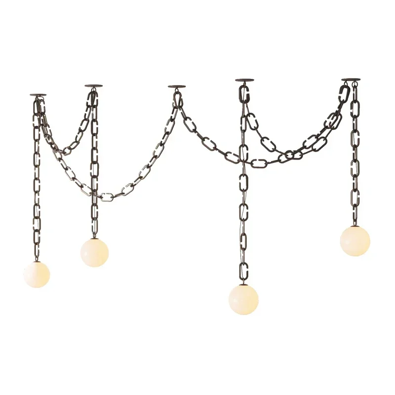 Dimmable LED Funky Chain Of Love Pendant Light 2024 New Trend Lustre Hanging Lamps Suspension Luminaire Lampen For Living Room