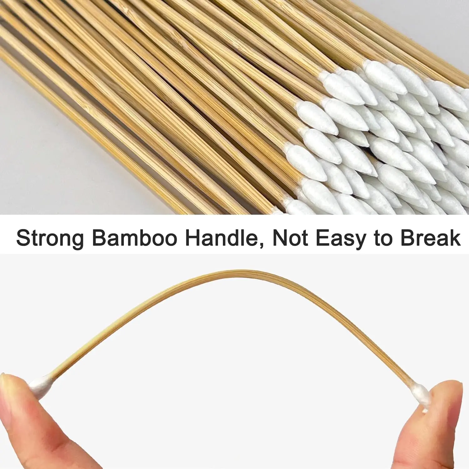 100/300/500pcs Double Pointed Cotton Swab Applicators - 6 Inch Long Cotton Swabs for Tattoo, Cleaning, Makeup & Ear Cleaning