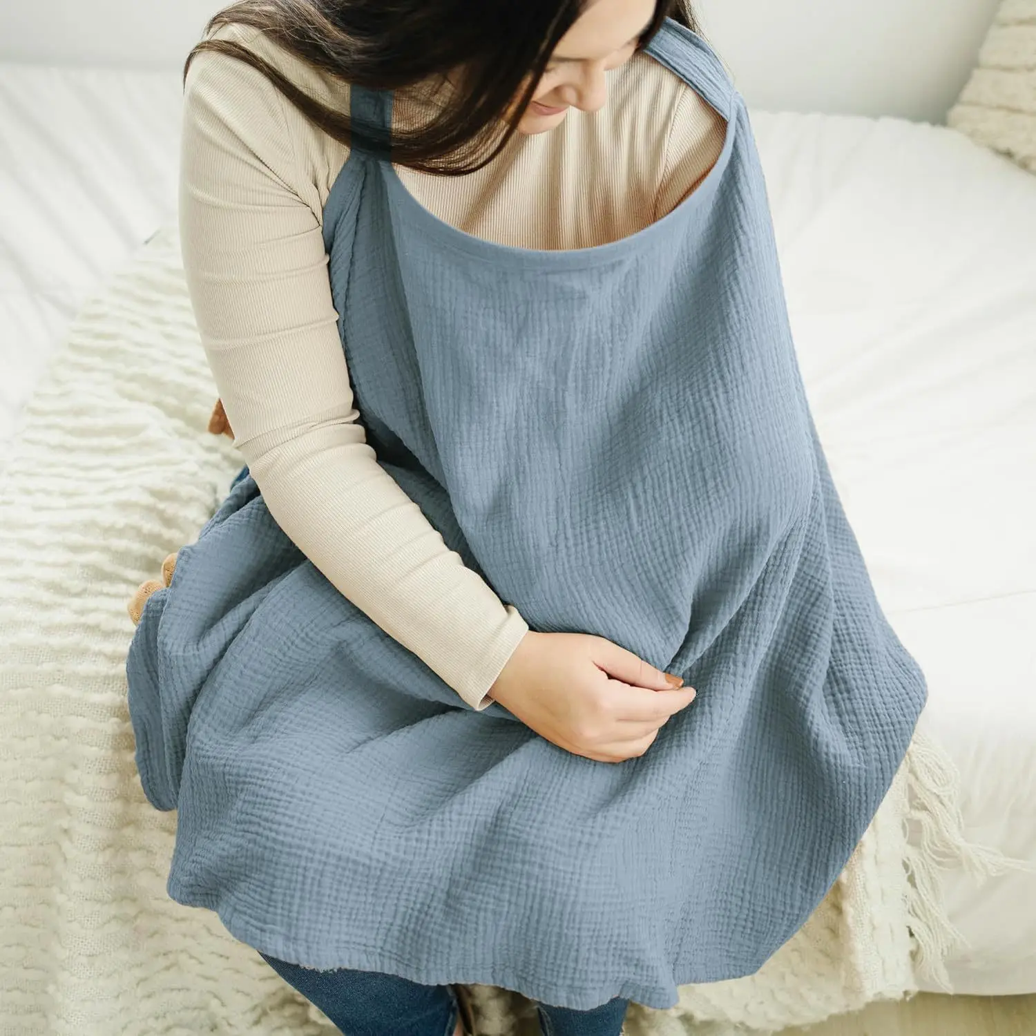 Mother Outing Breastfeeding Cover Breathable Cotton Baby Feeding Nursing Covers Privacy Breastfeeding Apron Mother Nursing Cloth