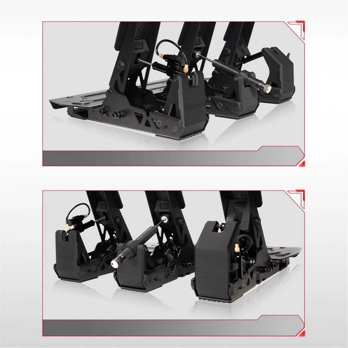 【Hot&Price】Throttle Brake Clutch Pedal Damping Enhanced Kit Pedal Racing Gaming Hydraulic Damper Modified for MOZA SRP LITE/SRP