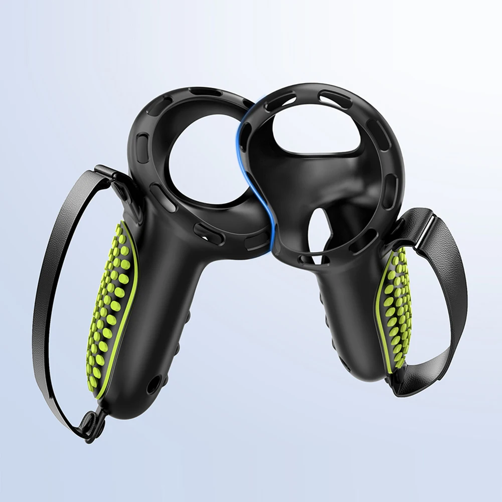 

Silicone Controller Grips with Adjustable Knuckle Straps Non-Slip Controller Grip Cover for Meta Quest 3S/Quest 3 VR Accessories