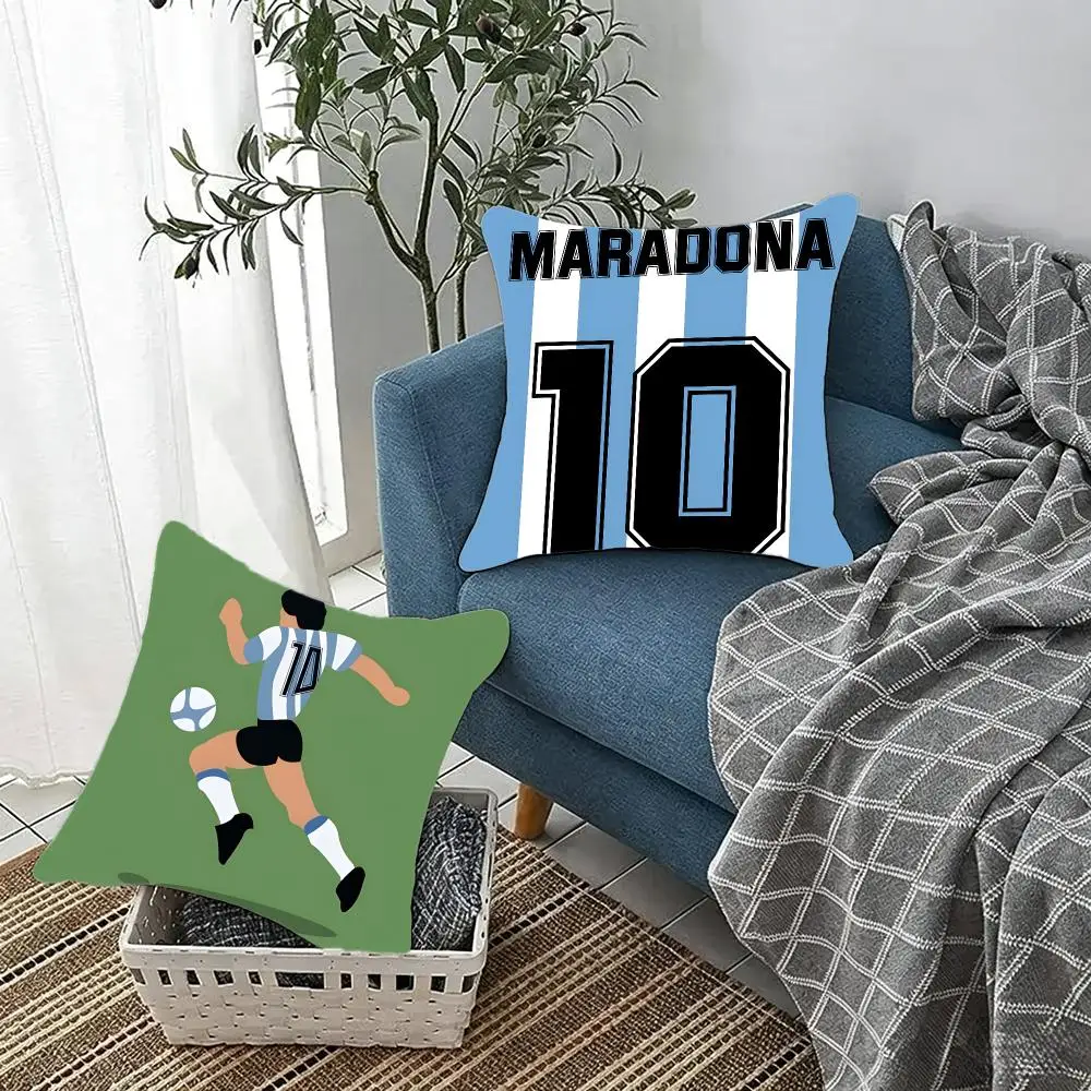 Legendary player Diego Maradona 10 Cushion Cover Fluffy velvet Nordic style plush Living room sofa decorative