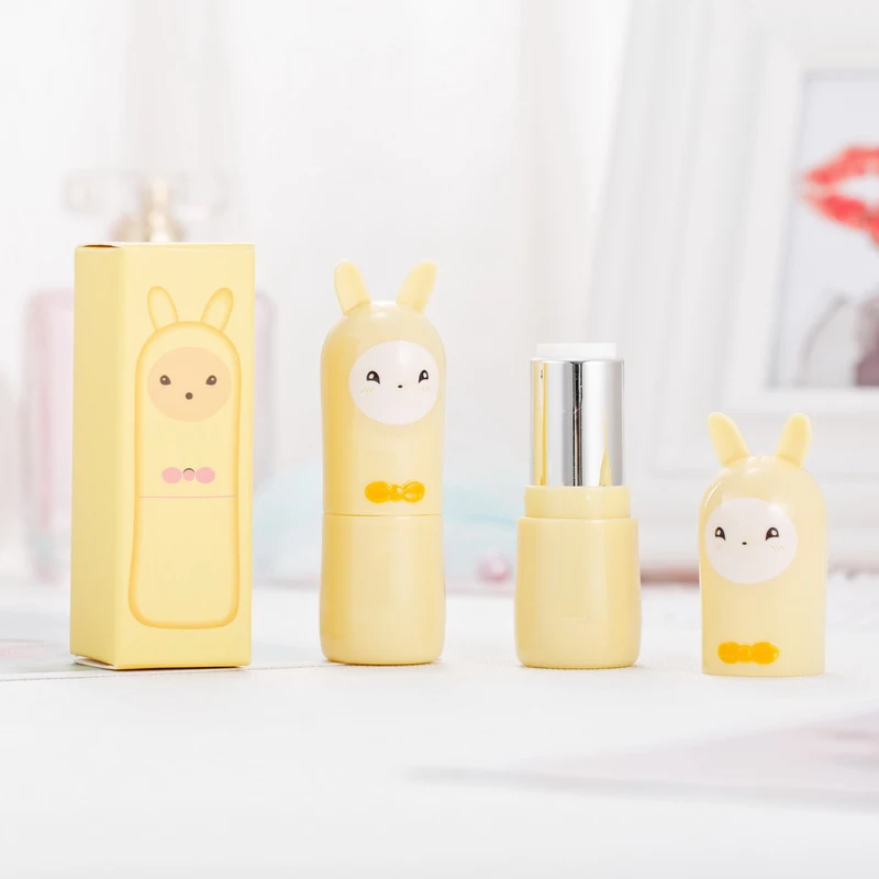 Cute Cartoon Alpaca Batom Tubos Vazios, Lip Balm Containers, Recarregáveis para DIY, Amostra De Batom Cosmético Caseiro, 12.1mm