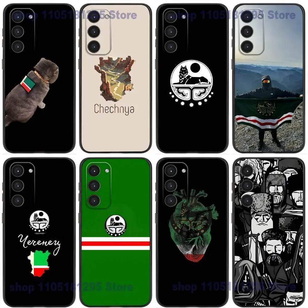 

Chechen National Flag Phone Case For Samsung Galaxy A20,21s,22,31,32,52,53,72,73,80,91 Soft Liquid Silicone Black Cover