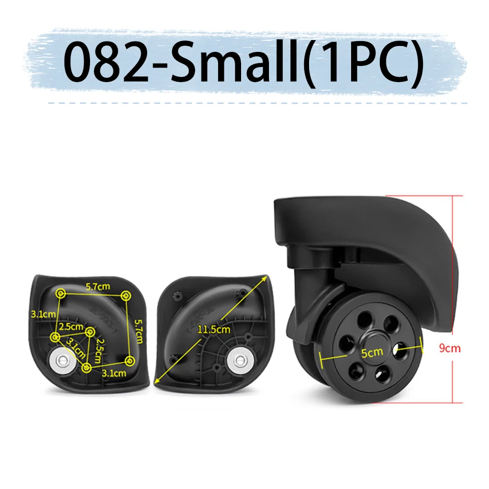 For Rimowa 082 Universal Wheel Replacement Suitcase Smooth Silent Shock Absorbing Wheel Travel Accessories Mute Wheels Casters