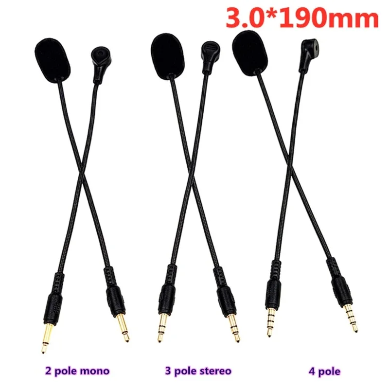 Lightweight Microphone Gaming Headsets Game Mic 3.5mm Plug 500uA Current Consumption Microphone Easy to Install