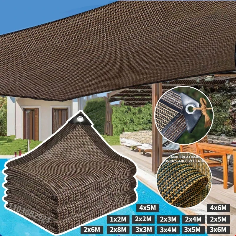 

Outdoor garden sunshade net, terrace sunshade, camping sunshade net, UV protection, HDPE sunscreen fabric, sunshade ﻿