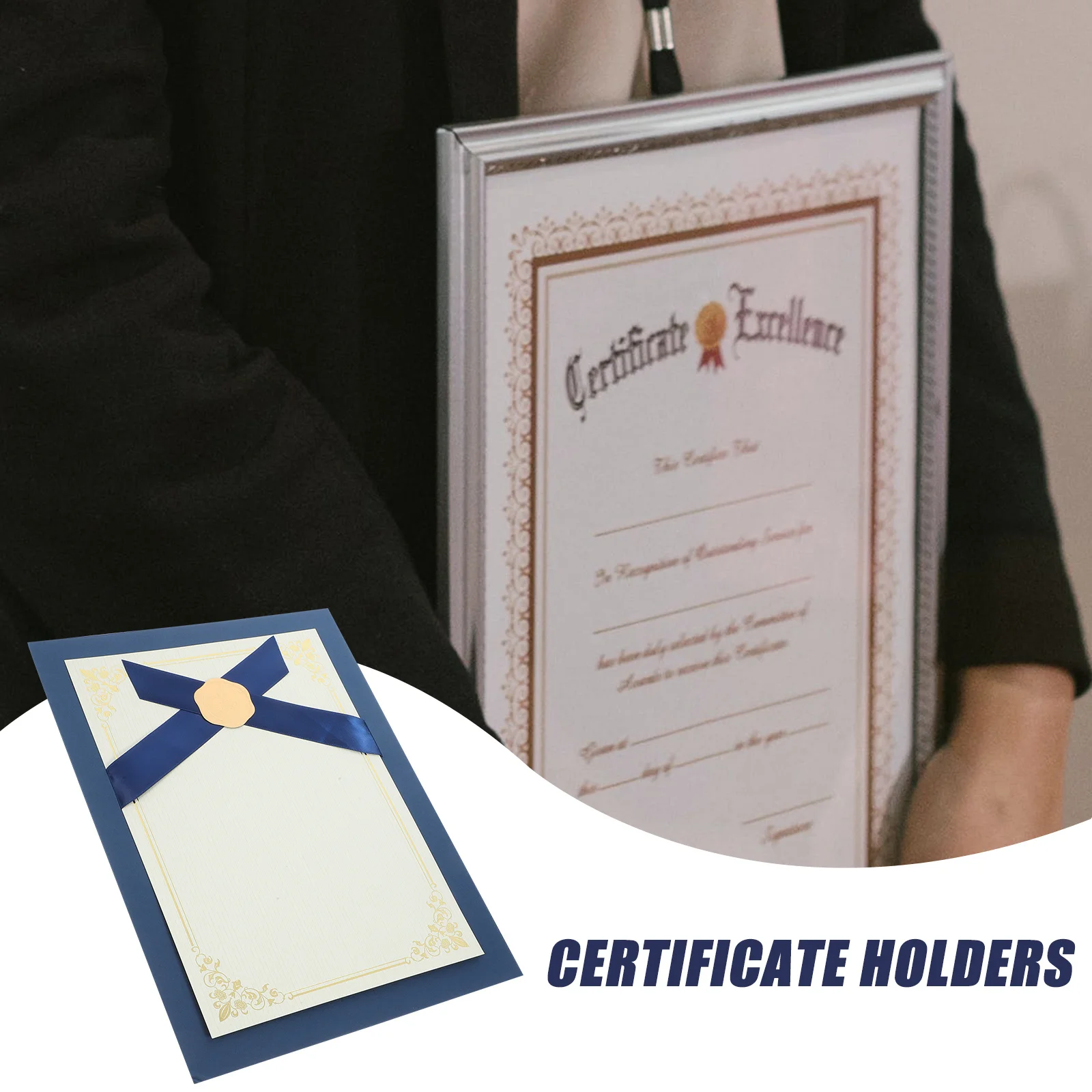 

Certificate Paper Envelope Diploma Holders Shells Document Covers Certificate Covers Paper File Folder Stylish Border School