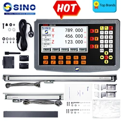 SINO LCD 2 assi 3 assi DRO imposta Display di lettura digitale con scala Encoder lineare grata righello in vetro per tornio fresatrice