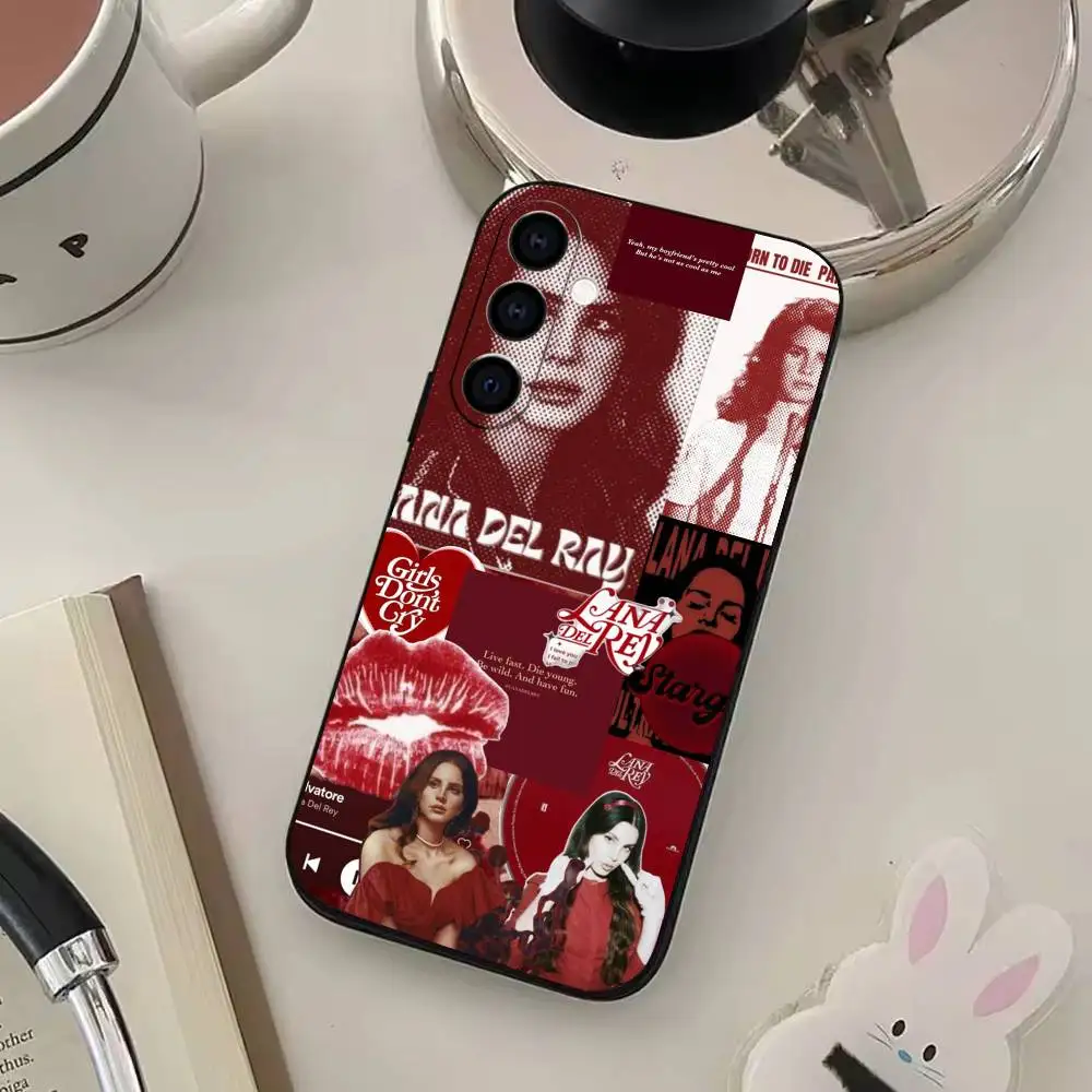 حافظة هاتف Singer L-Lana D-Del Reys لهاتف سامسونج جالاكسي A73، A72، A71، A70، A53، A52، A51، غطاء أسود ناعم آخر #6