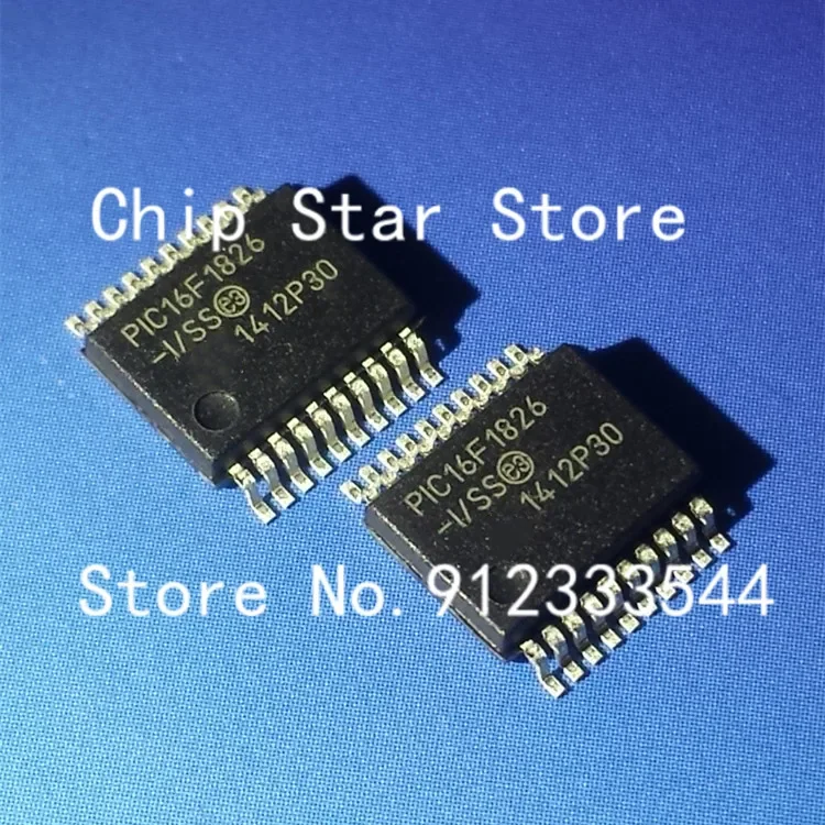 5-50pcs  PIC16F1826-I/SS PIC16F1826 SSOP20 8Bit MCU Flash PIC16 Family PIC16F18XX Series Microcontrollers 100%New And Original