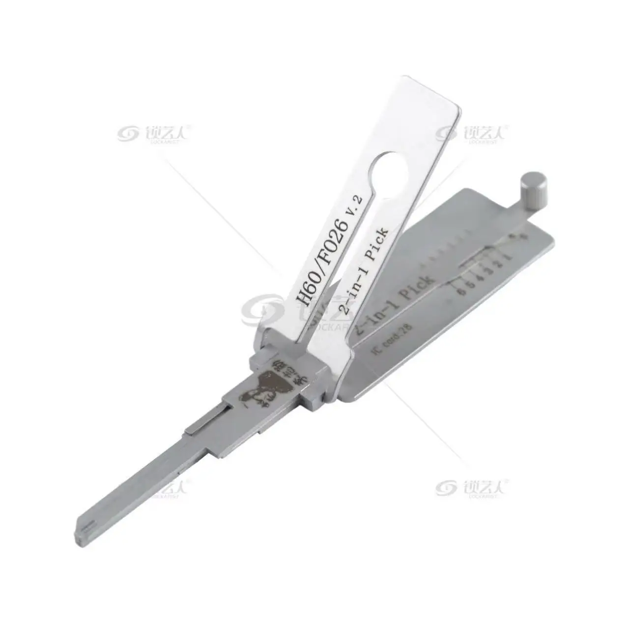 

LISHI 2IN1-H60/FO26 Инструмент для чтения автомобильных замков Ford — плоское фрезерное пескоструйное издание Li's 2-в-1