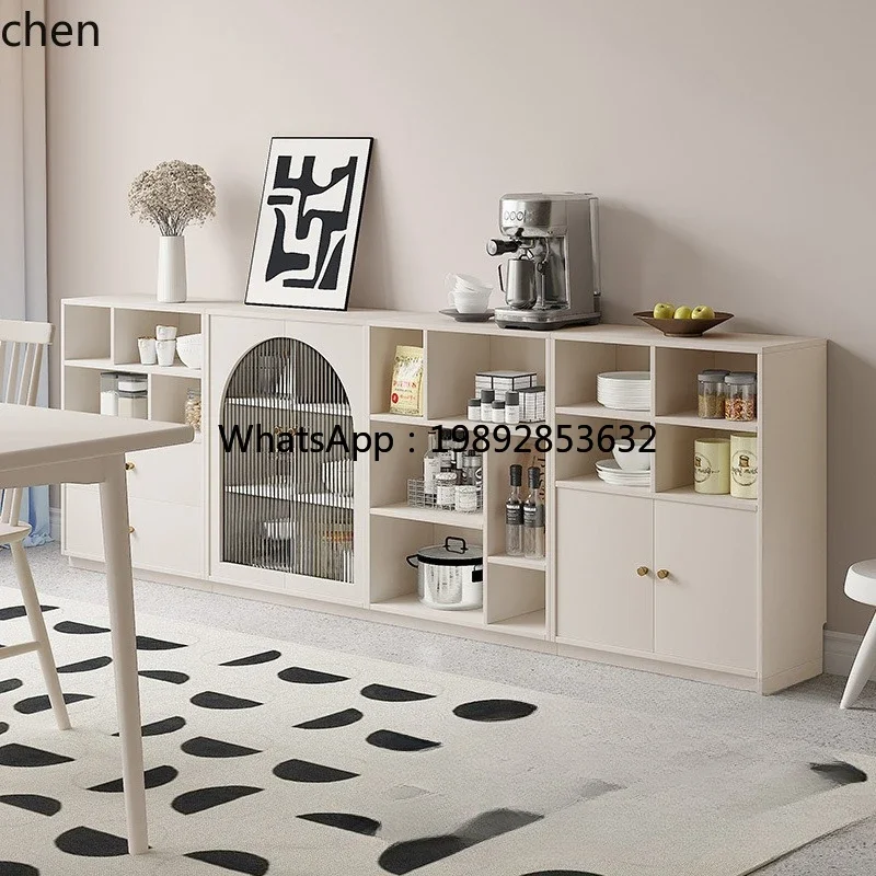 Picture 4: i7   Cream Wind Combination Meal Side Locker Kitchen Storage Tea Coffee Side Cabinet