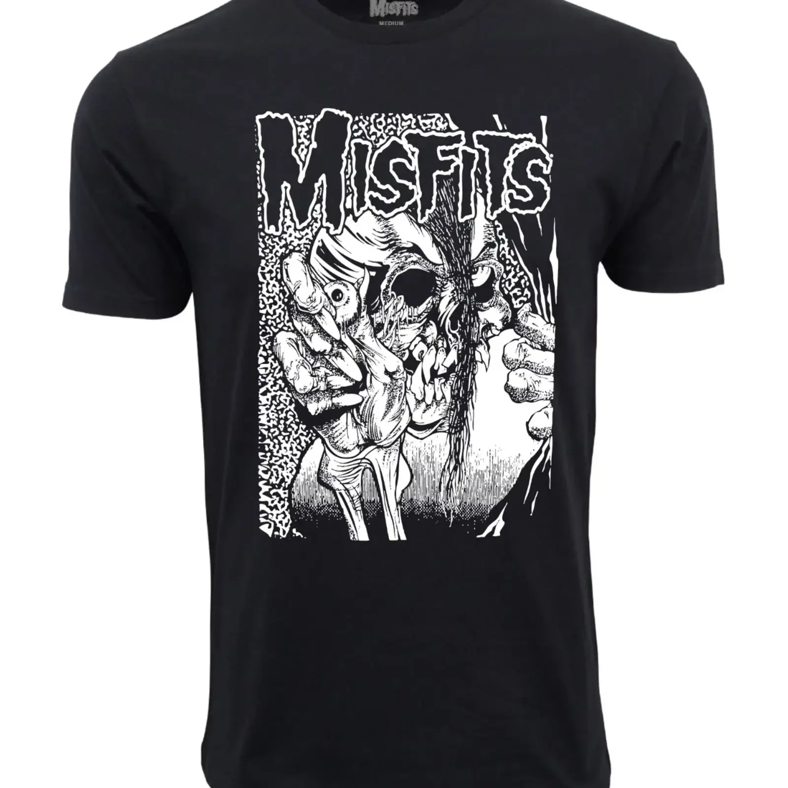 THE MISFITS HORROR EYE BALL GRAPHIC T SHIRT vintage Washed Comfortable designer clothes fashion Breathable Versatile Stylish