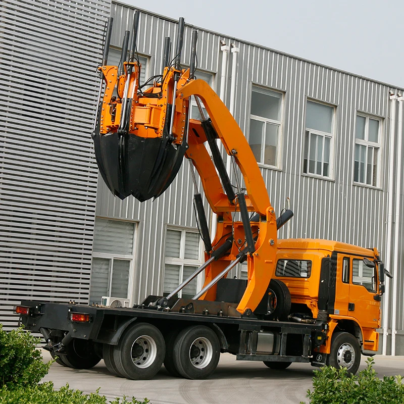 Macchinari forestali fabbricati in Cina Motore Cuscinetto ingranaggi Motore Cambio Macchina per trapianto di alberi Scavatrice per alberi montata su camion con pala