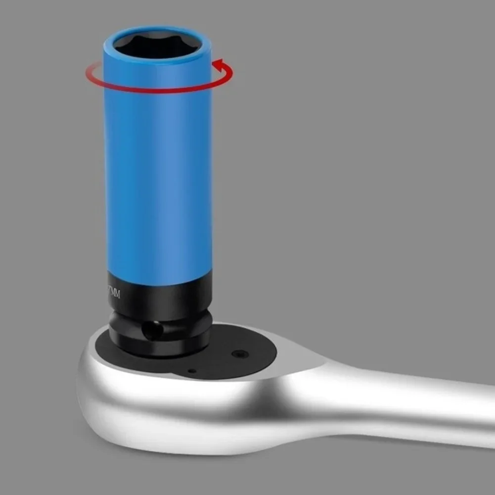1pc 17 19 21mm Wheel Protector Socket Designed for 1/2 Inch Drive Interface on Manual and Electric Wrench Equipment