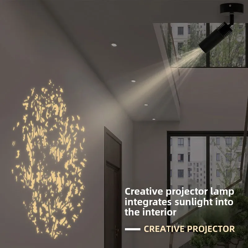 

Bamboo leaf shadow projection light porch background wall light live light shadow aisle arrangement decorative