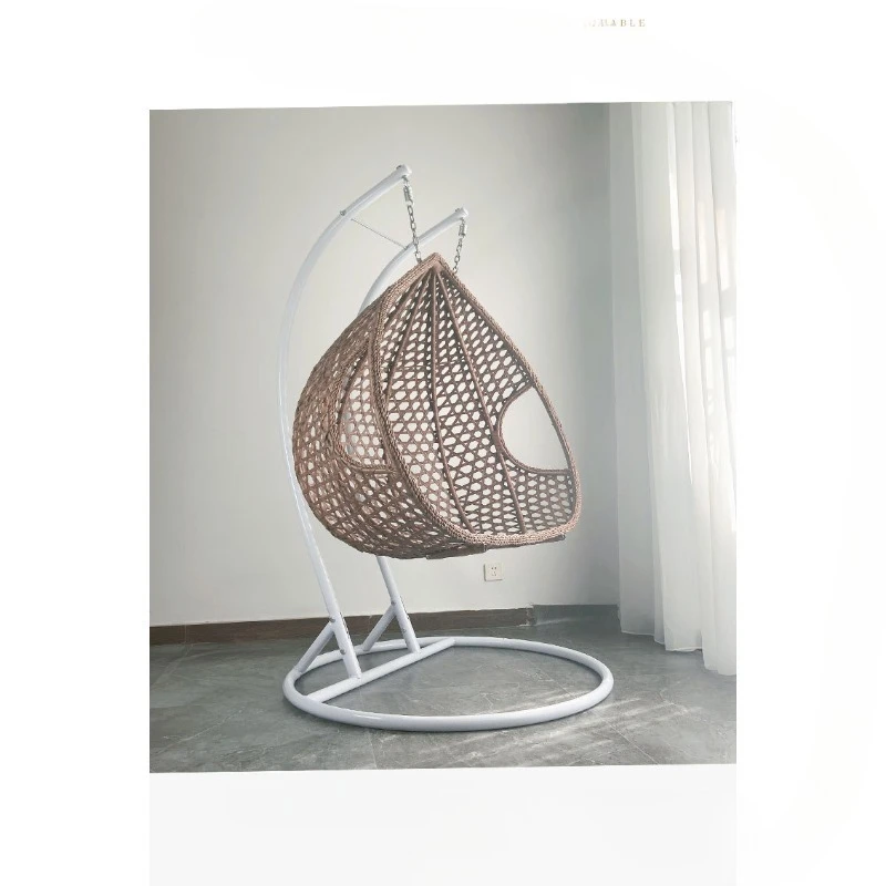 Basket rattan chair fringed hanging chair base bracket single double indoor outdoor swing base boom floor bracket