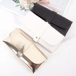 New Soft Pu Leather Thick Glasses Bag Fashion Glasses Protective Case Women Men Portable Sunglasses Boxes Eyewear Accessories