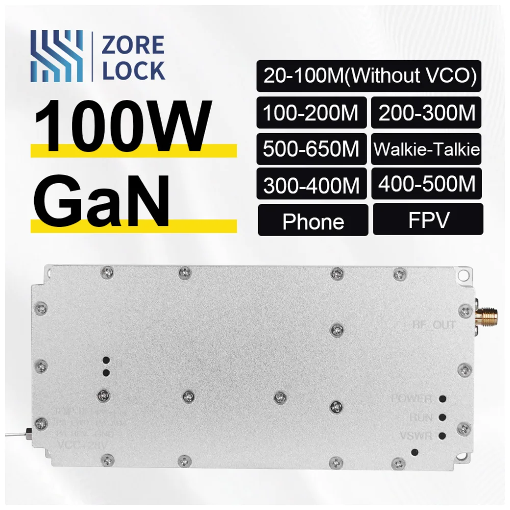 

VPA1446525 Amplifier Low Frequency 20M-400M 100W Output Power - Module Wireless & Modules