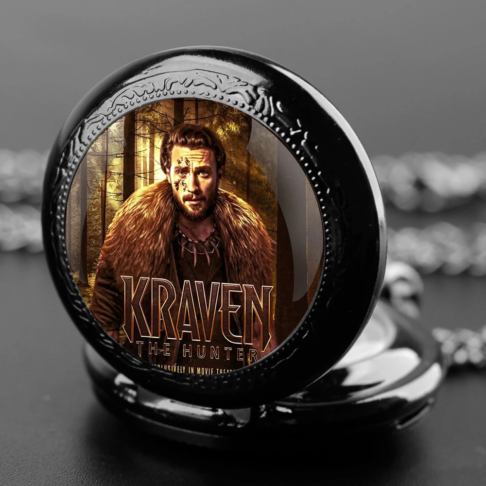 Movie Theme Unique Gifts Vintage Arabic Numerals Quartz Pocket Watch Necklace Pendant Clock Chain Men Gifts for Boys