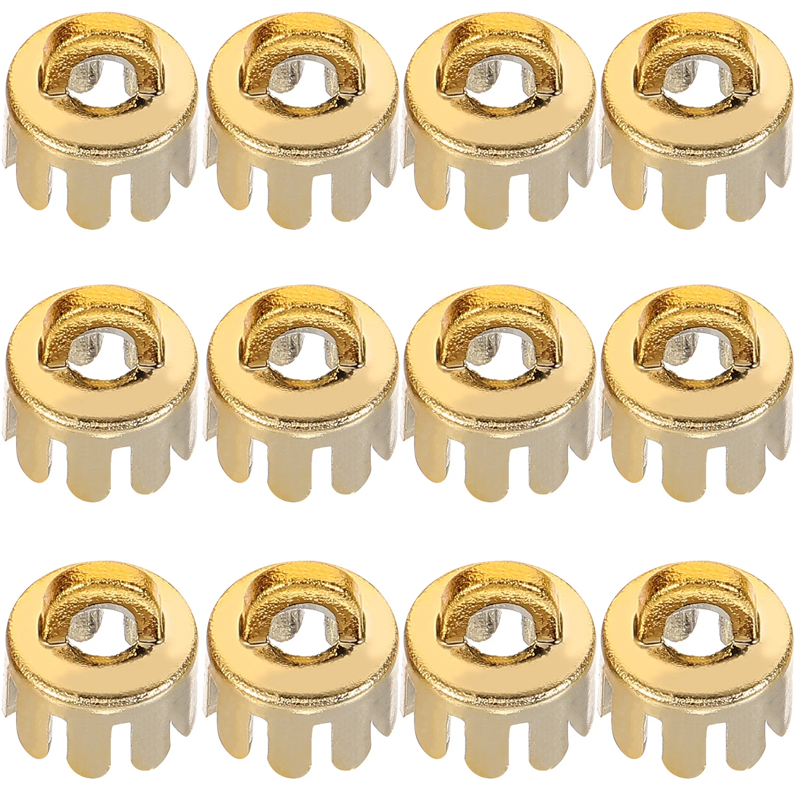 

12Pcs Decorative Ball Pendant Caps Reusable DIY Christmas Ball Pendants Replacement Hanger Caps Plastic Creative Xmas Fittings