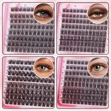 MIAOJIE  Individual Lashes Eyelash Book Clusters Extensions False Eyelash DIY at Home Cluster Eyelash Extensions Makeup