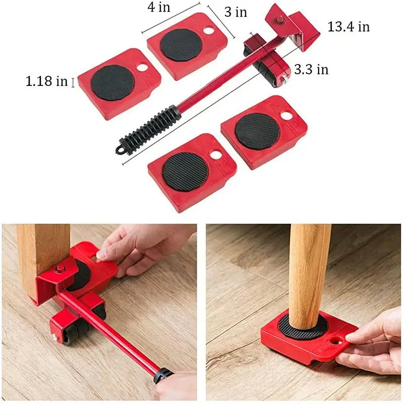 Heavy Duty Furniture Lifter Furniture Mover Set Washing Machine Refrigerator Transport Tool Lifting Moving Furniture Helper