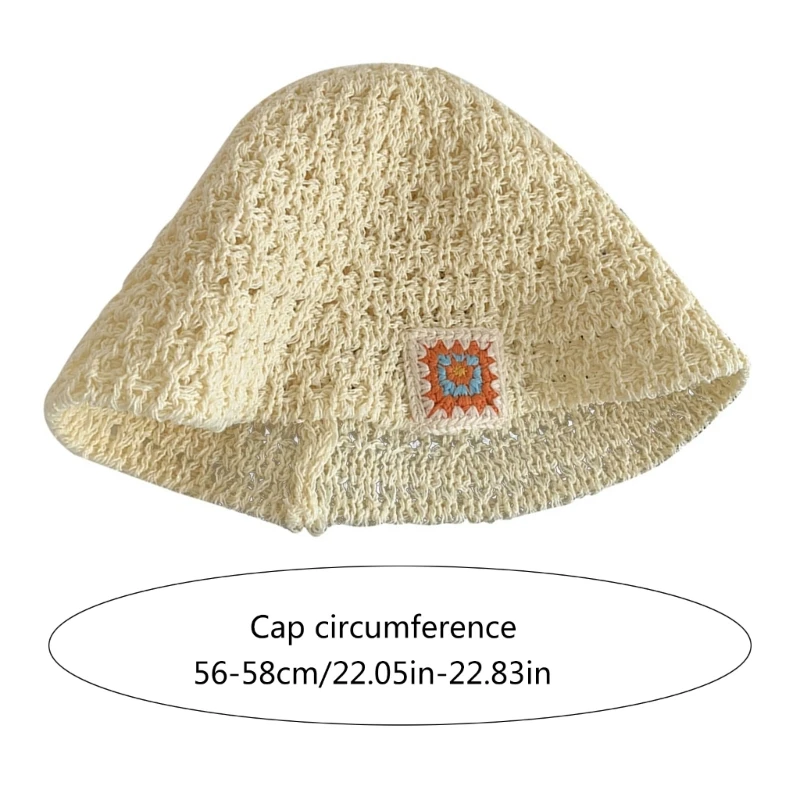 Knitted Women Beanie Hat Y2K Hollowed Bucket Hat Popular BeachHat Party Headwear Drop Shipping