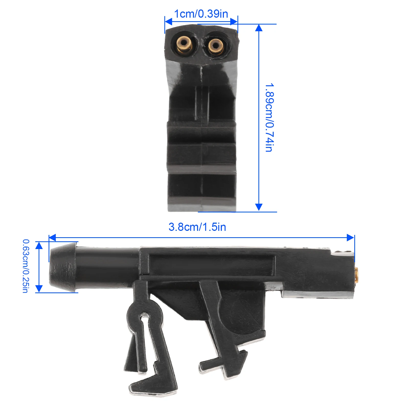 2Pcs 6438A0 Car Front Windscreen Window Wiper Washer Jet Spray Nozzle for Citroen Berlingo Xantia Peugeot 605 406 Partner