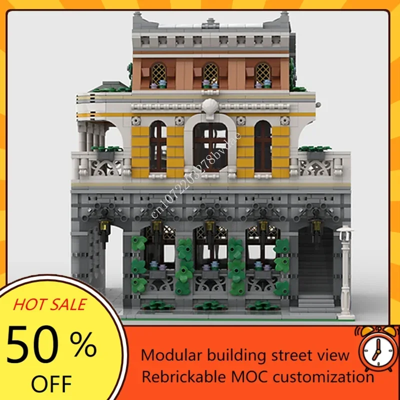 2806PCS Modular Corridor Modular MOC Creative street view Model Building Blocks Architecture DIY Assembly Model Toys Gifts