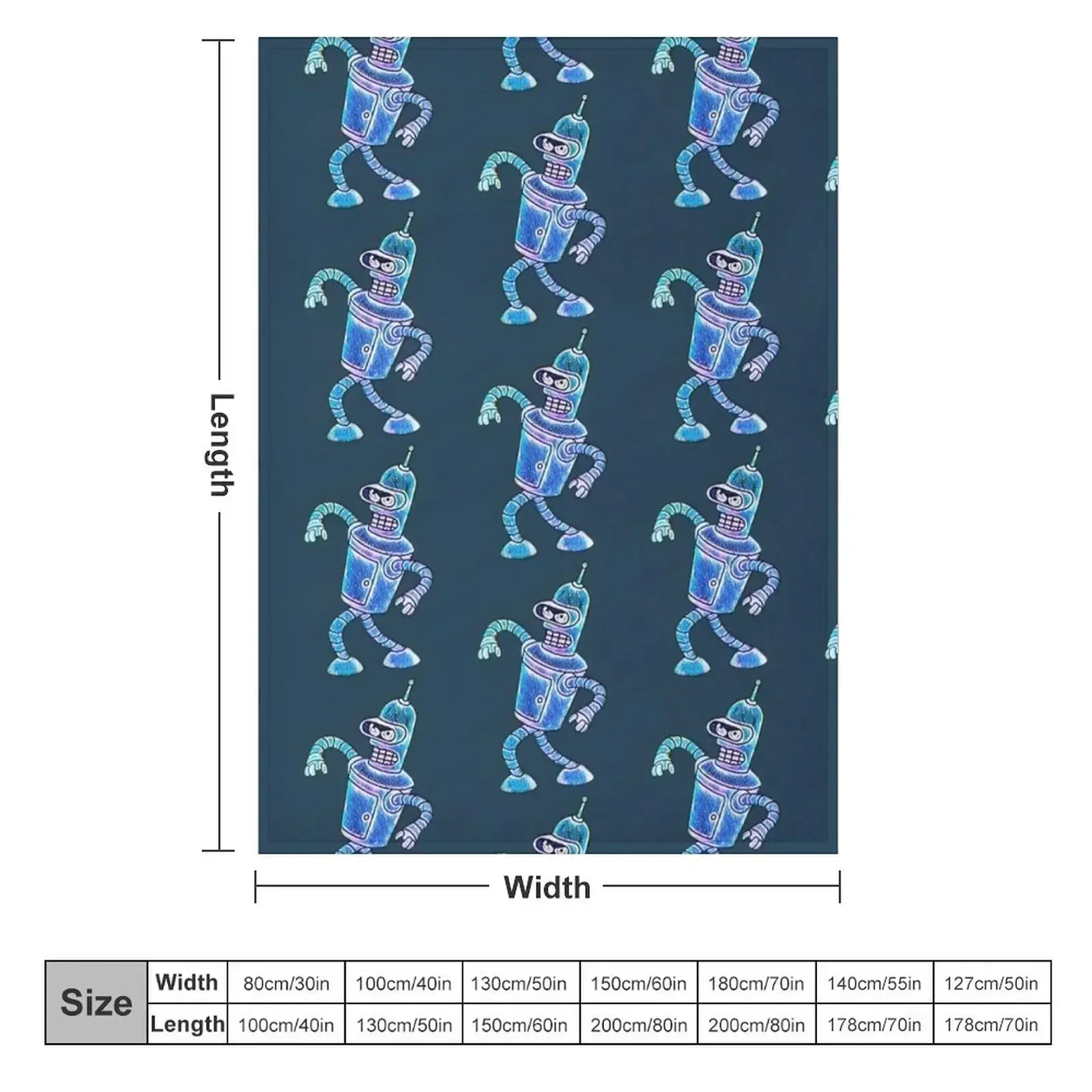 Bender Strut Midnight Edition Throw Blanket