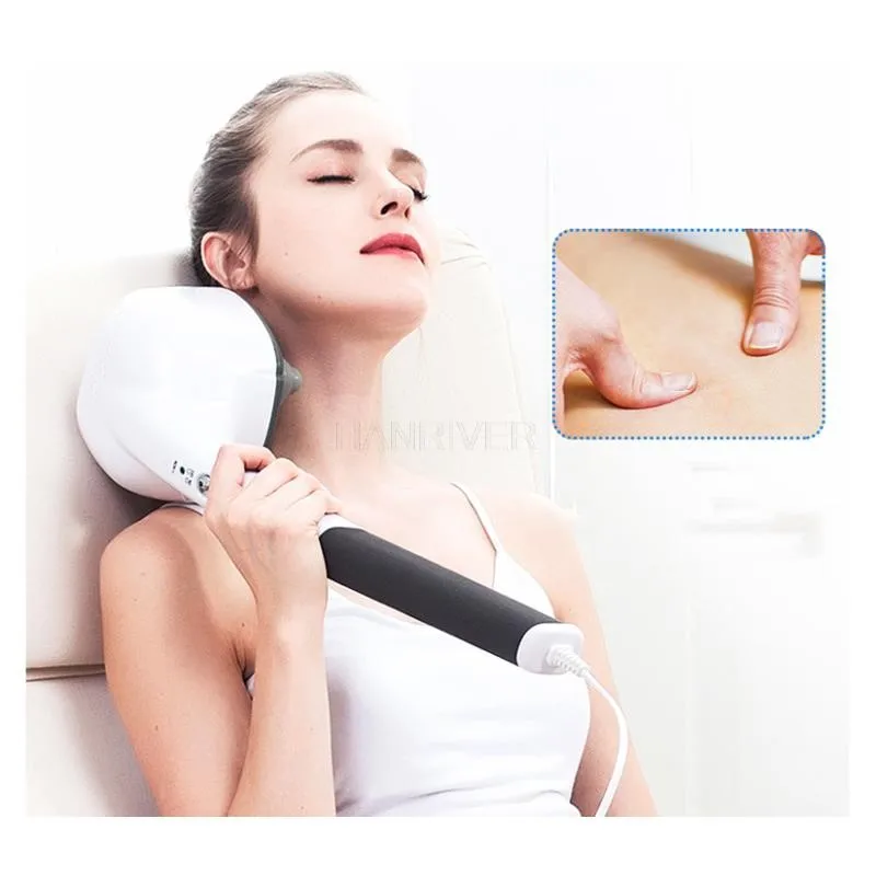 220V Hand-held massager, magnet anion, waist and back vigorous massage, cervical spine massage vigorously massage waist and back